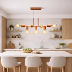 Lustre Pendente Rubis 7 Lâmpadas moderno ambientes internos