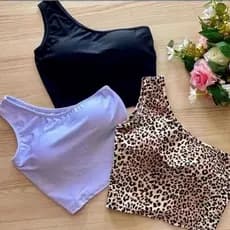 Blusinha Modelo Cropeed Corfortável  Alça