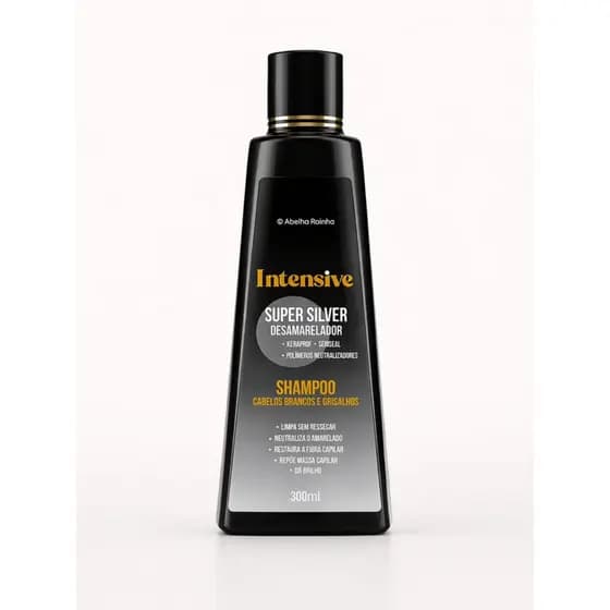 Shampoo Intensive Desamarelador 300ml para Cabelos Brancos e Grisalhos Matizador