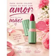 Batom Matte Aveludado Vinho Marsala Shine FPS15 4g Alta Fixação Hidratante Longa Duração