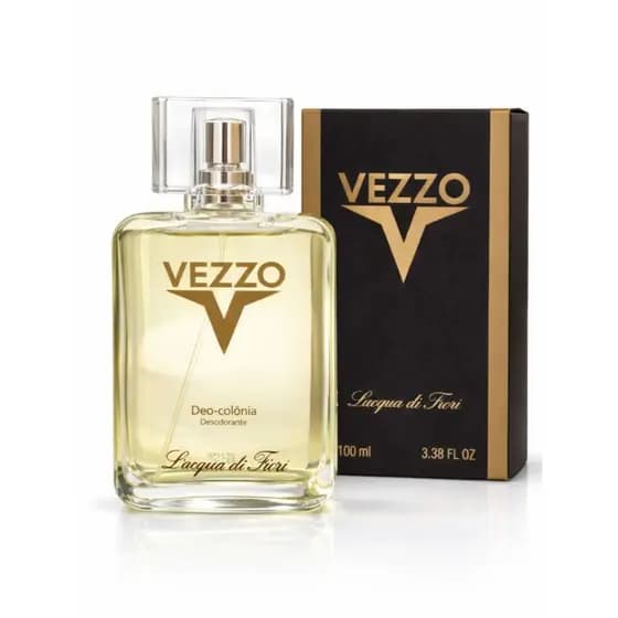 Perfume Masculino Vezzo Lacqua di Fiori 100ml Deo Colônia Desodorante Fragrância Marcante