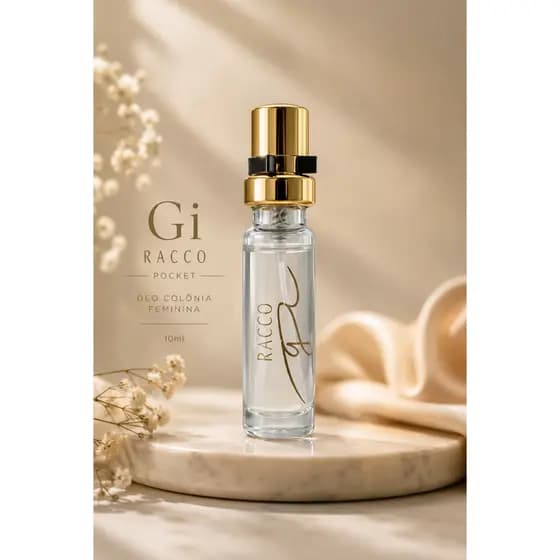 Deo Colônia Feminina Gi Racco Pocket 10ml Perfume Feminino Elegante Compacto Portátil Original