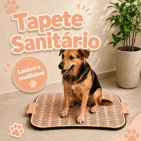 Tapete Higiênico Lavável Canino Banheiro Sanitário Cachorro Cães Grande Médio Pequeno