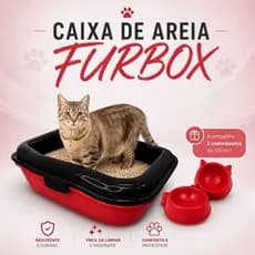 Caixa Areia Furbox Bandeja Banheiro Gato Grande Peneira Alta Funda Sanitário Inteligente Durapets