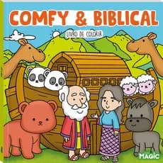 Livro Tik Tok Comfy and Biblical com 24 desenhos - Livro de Colorir