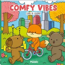 Livro Tik Tok Comfy Vibes com 24 desenhos - Livro de Colorir