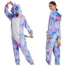 Kigurumi Adulto Material Fleece Quentinho Manga longa Fem/Masc peludinho tendencia inverno