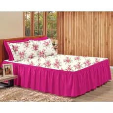 colcha casal Oxford floral com fronhas