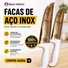 Kit 2 Faca PROFISSIONAL 10 Pol + 8 Pol Cozinha Carne Açougue Chef Desossa Inox Churrasco