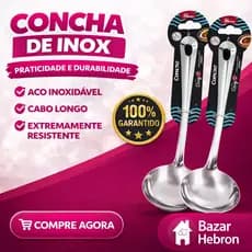 Concha Para Feijão Sopa Grande Utensilios de Cozinha Inox Restaurante Servir Mesa Feijao