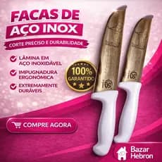 Kit 2 Faca PROFISSIONAL 10 Pol + 8 Pol Cozinha Carne Açougue Chef Desossa Inox Churrasco