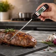 Medidor de Temperatura para Carne Termometro Digital Culinário de Cozinha Churrasco Leite Forno