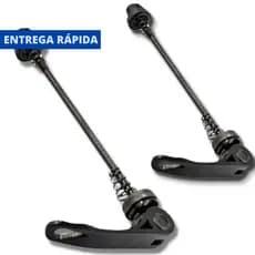 PAR Blocagem RODA CUBO ALUMÍNIO Eixo BICICLETA APERTO RAPIDO