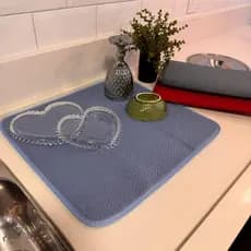 Tapete Seca Louça 40x45cm Absorção Máxima e Organização para Sua Cozinha