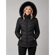 Jaqueta Feminina Puffer Bobojaco Peluciado Forrado Corta Vento Impermeável