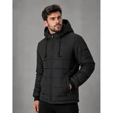 Jaqueta Impermeável Bobojaco Masculina Com Fones De Ouvido Integrado Casaco Forrado Inverno Frio