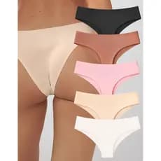 Kit com 3, 5 ou 10 Calcinhas Tanga Sem Costura De Microfibra Não Marca Corte a Laser Premium Promoção