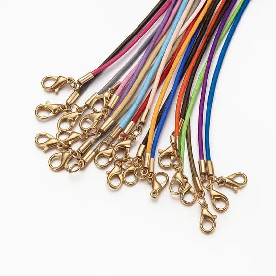 Kit Colar Cordão  Fio Encerado Coreano – Pronto para Colares, Pulseiras e Artesanato varias cores