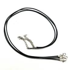 Kit Cordão Preto Fio Encerado Coreano – Pronto para Colares, Pulseiras e Artesanato