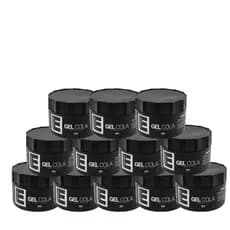 12 unid Gel Cola 300g Atacado- Efeito Molhado- Incolor EVOLUTION BARBER