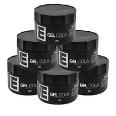 6 Unid De Gel Cola 300g Evolution Barber- Atacado- Gel Efeito Brilho Forte