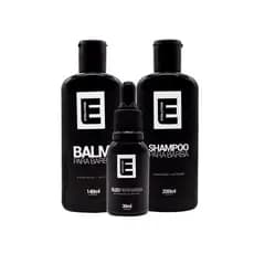 BALM HIDRATANTE PARA BARBA+ OLEO PARA BARBA+ SHAMPOO PARA BARBA EVOLUTION BARBER