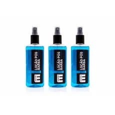 3 UNI LOÇÃO PÓS BARBA MENTHOL 200ml EVOLUTION BARBER