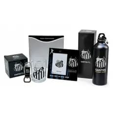 Kit Presente Dos Namorados Santos Pais Natal Caneca P. Retrato Garrafa Oficial
