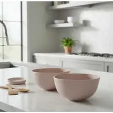2 Tigelas de Fibra de Bambu 800Ml Lyor Bowl