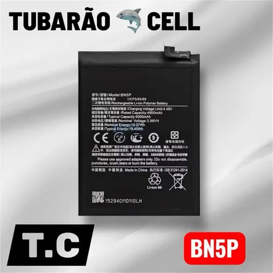 BAT COMPATIVEL NOTE 13 4G / 5G (BN5P) ORG NOVA COM GARANTIA 90 DIAS