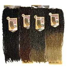 Cabelo Praia Caracol Dread Twist 4x Pré Looped Crochet  orgânico 360Gramas