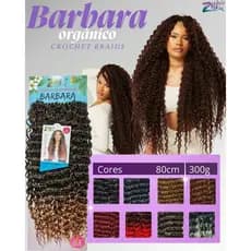 Cabelo Cacheado Fibra Orgânico Barbara Crochet  Zhang Hair 80cm