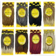 Cabelo Rasta Marley Fibra Orgânica Dredlock com 6apliques total 360 Gramas 60cm Pacotão Faz  Cabeça