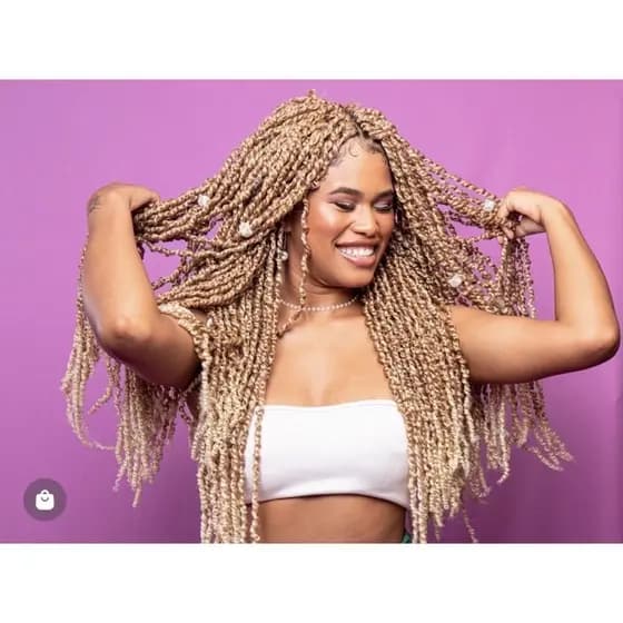 15peças Cabelo Praia Caracol Dread Twist  Pré Looped Crochet 80 Mechas Sintético 360 Gramas