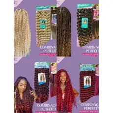 KIT UM CABELO FIBRA +JUMBO SUPER X OU ZG TEX 6X CORES