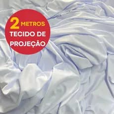 Tecido Para Tela de Projeção Dry Fit 2 Metros 100% Poliéster Não Amassa e Não Forma Vincos