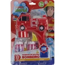 Brinquedo Lança Bolhas De Sabão Bombeiro