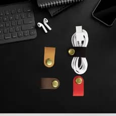 Promoção Shopee Para Fones de Ouvidos e Celular Organizador De Fios e Cabos Tendências Minimalista