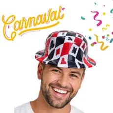 Kit 20 Chapéu Coquinho Plástico Cassino Fantasia Festa