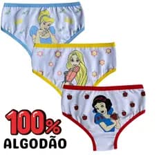 Kit Calcinha Infantil Algodão Kit Econômico Calcinha Menina Desenho Envio Rapido