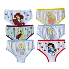 Kit Calcinha Infantil Menina Algodão Estampada Personagem Desenho Conforto Dia a Dia
