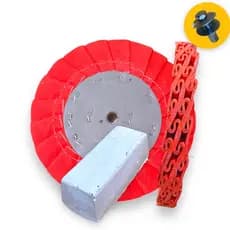 Kit 228 - Disco Polimento Corte Brilho Rodas Bau Moto 20CM