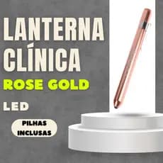 Lanterna Clínica / Médica - PILHAS INCLUSAS - ROSE GOLD