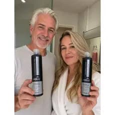 SHAMPOO CONDICIONADOR  CINZA DESAMARELADOR  NIRAJ COM OLÉO DE ARGAN E SEM AMÔNIA 200 ML