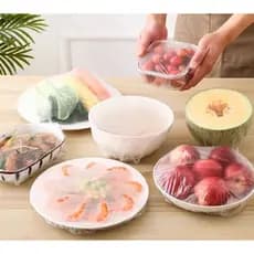 kit Pacote com 200/100Unidades de Tampa De Plástico descartável para alimento  (MC 19169)