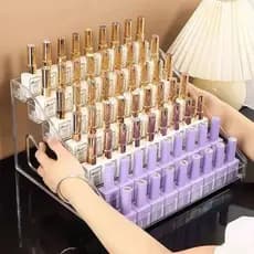Organizador De Esmalte 7 Andares Suporte Exibição Em Acrilico