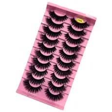 10 pares de cílios postiços M51