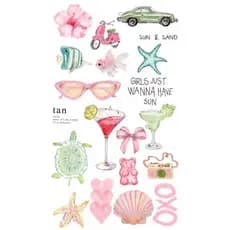 20 adesivos aesthetic stickers para decoração de diário , jornal, cadernos e capas
