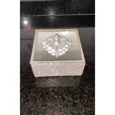 Caixa Decorativa Mdf Strass 20x20