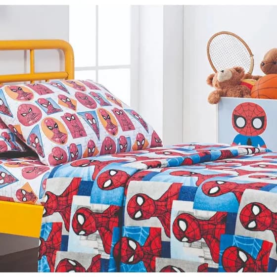 Cobertor Manta Personagens Disney Solteiro Stitich/Minnie/Mickey/Homem Aranha